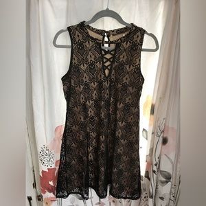 Black Lace mini dress size XL *imperfect*